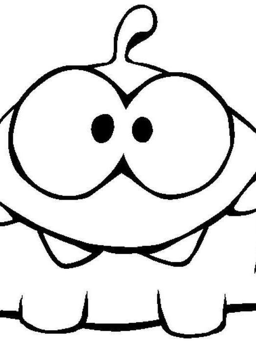 Персонаж Om Nom из мультфильма "Cut the Rope"